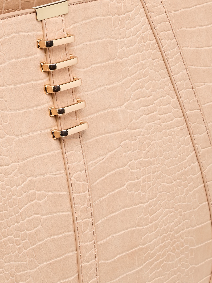 Animal Textured Tote Bag with Handles