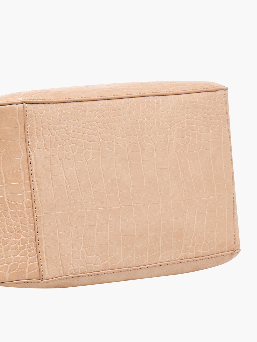 Animal Textured Tote Bag with Handles