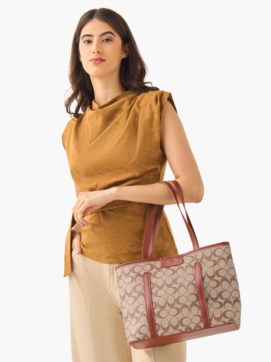 Printed Tote Bag with Pouch