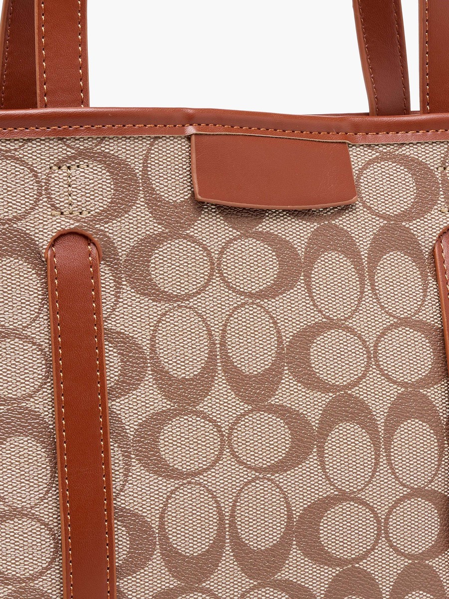 Printed Tote Bag with Pouch