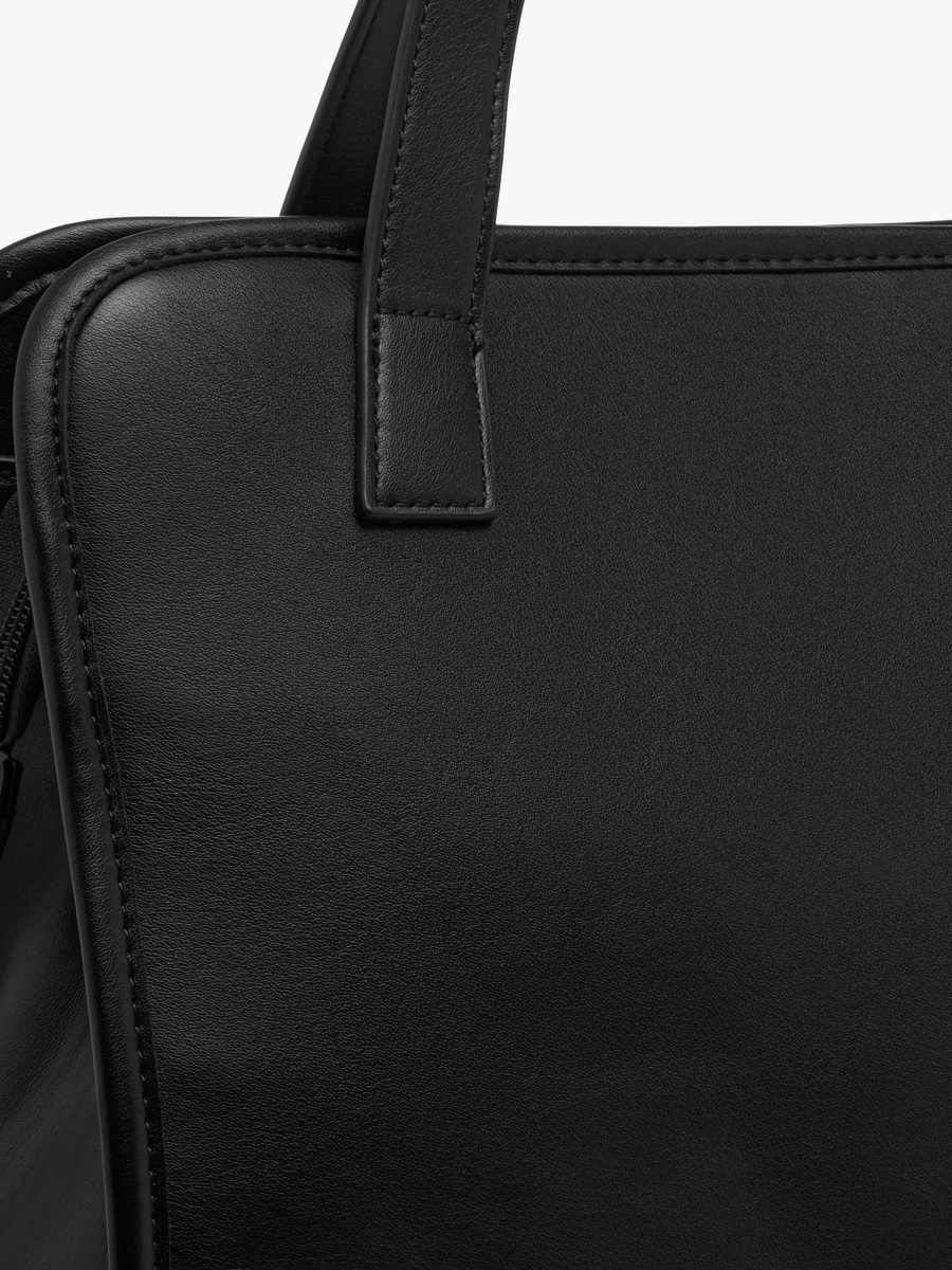 Textured Tote Bag with Double Handle