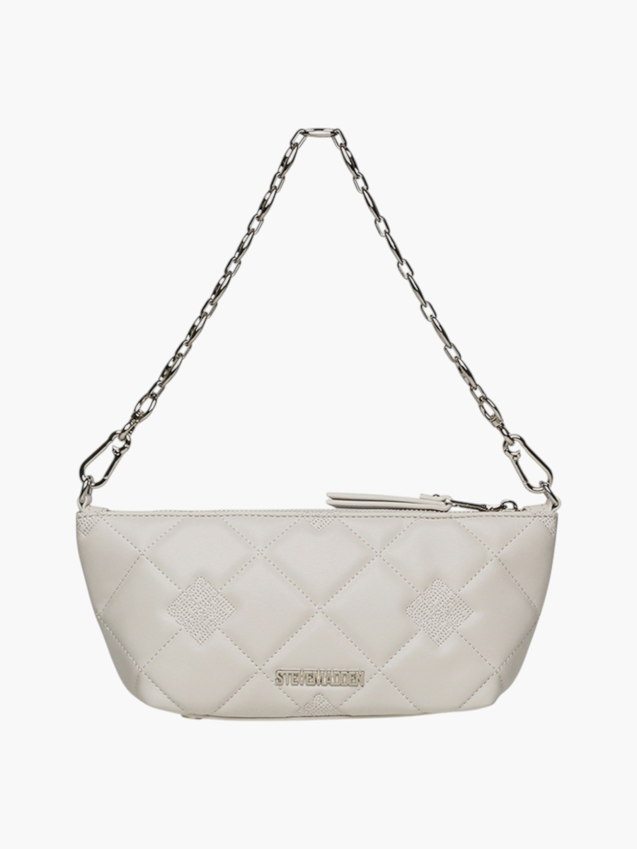 Quilted Shoulder Bag with Chain Strap