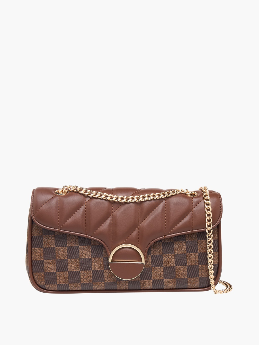 Tia Quilted Crossbody Bag with Chain Strap