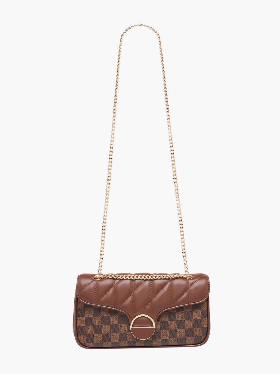 Tia Quilted Crossbody Bag with Chain Strap