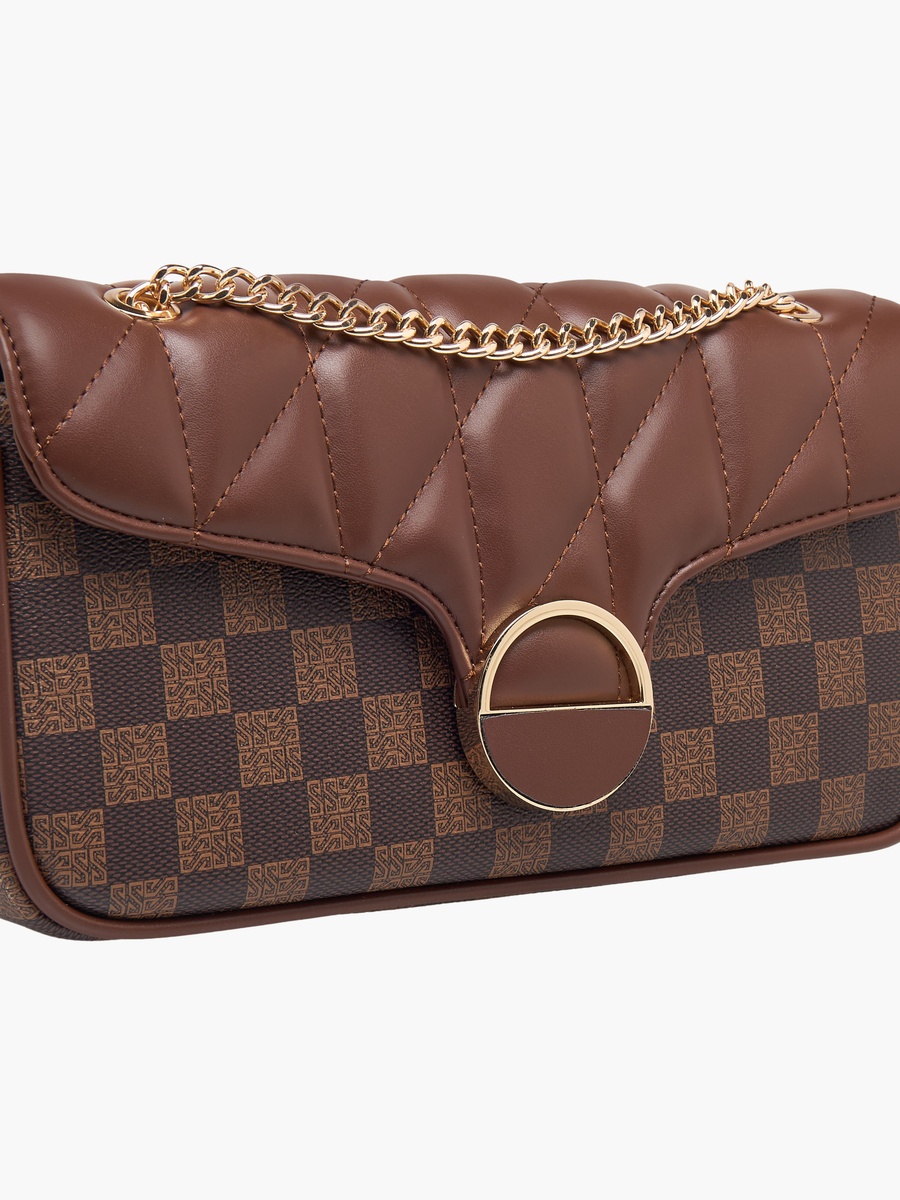 Tia Quilted Crossbody Bag with Chain Strap