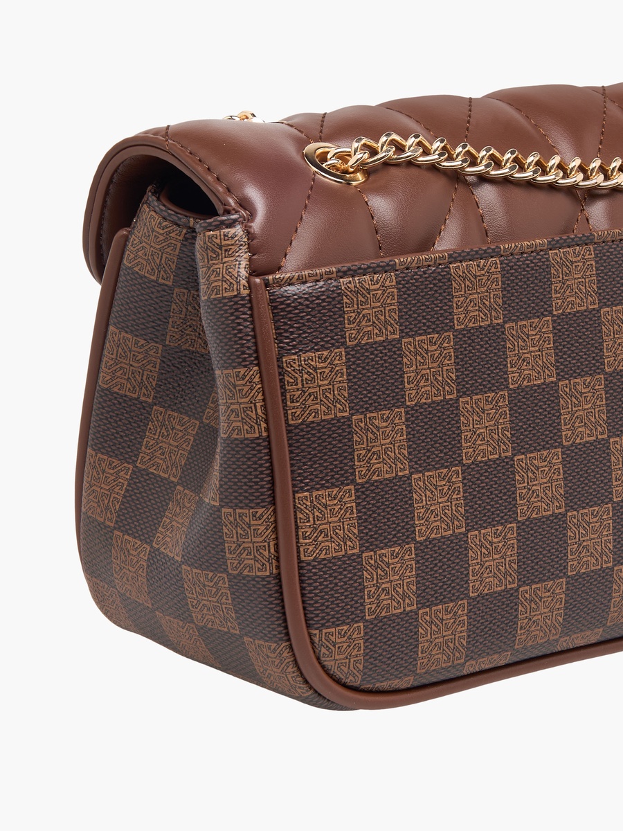 Tia Quilted Crossbody Bag with Chain Strap