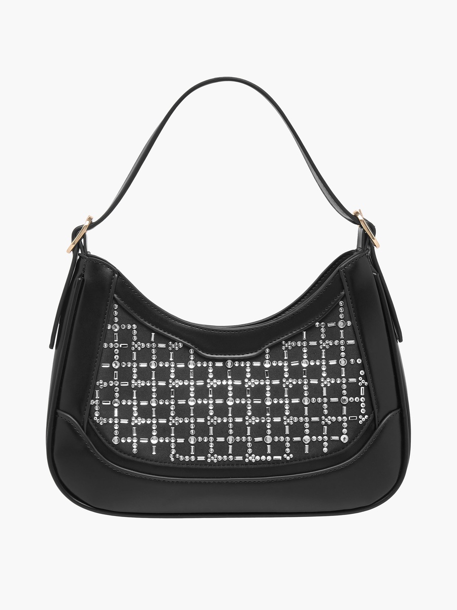 Tia Embellished Shoulder Bag with Adjustable Strap