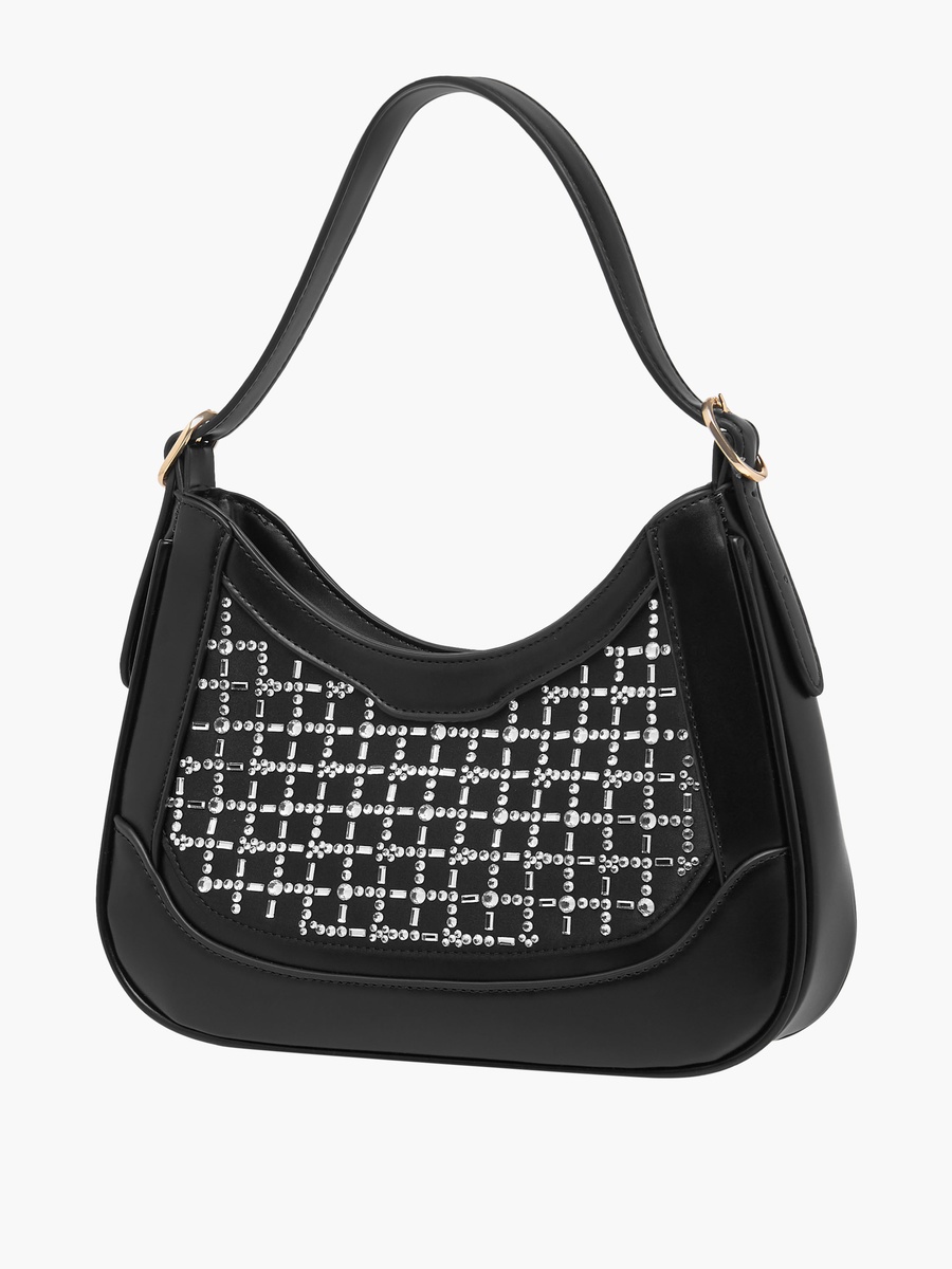 Tia Embellished Shoulder Bag with Adjustable Strap