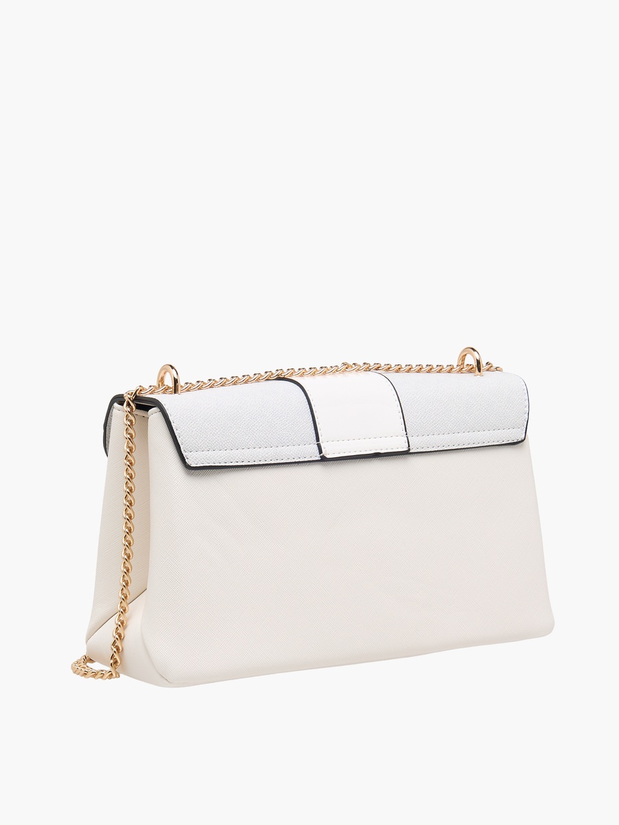 Tia Panelled Crossbody Bag with Chain Strap