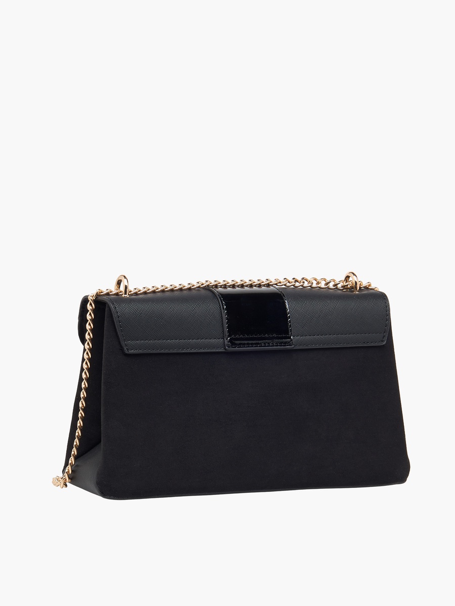 Tia Panelled Crossbody Bag with Chain Strap