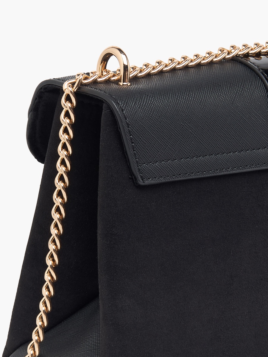 Tia Panelled Crossbody Bag with Chain Strap