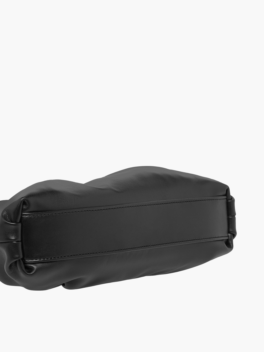Tia Solid Shoulder Bag with Detachable Strap