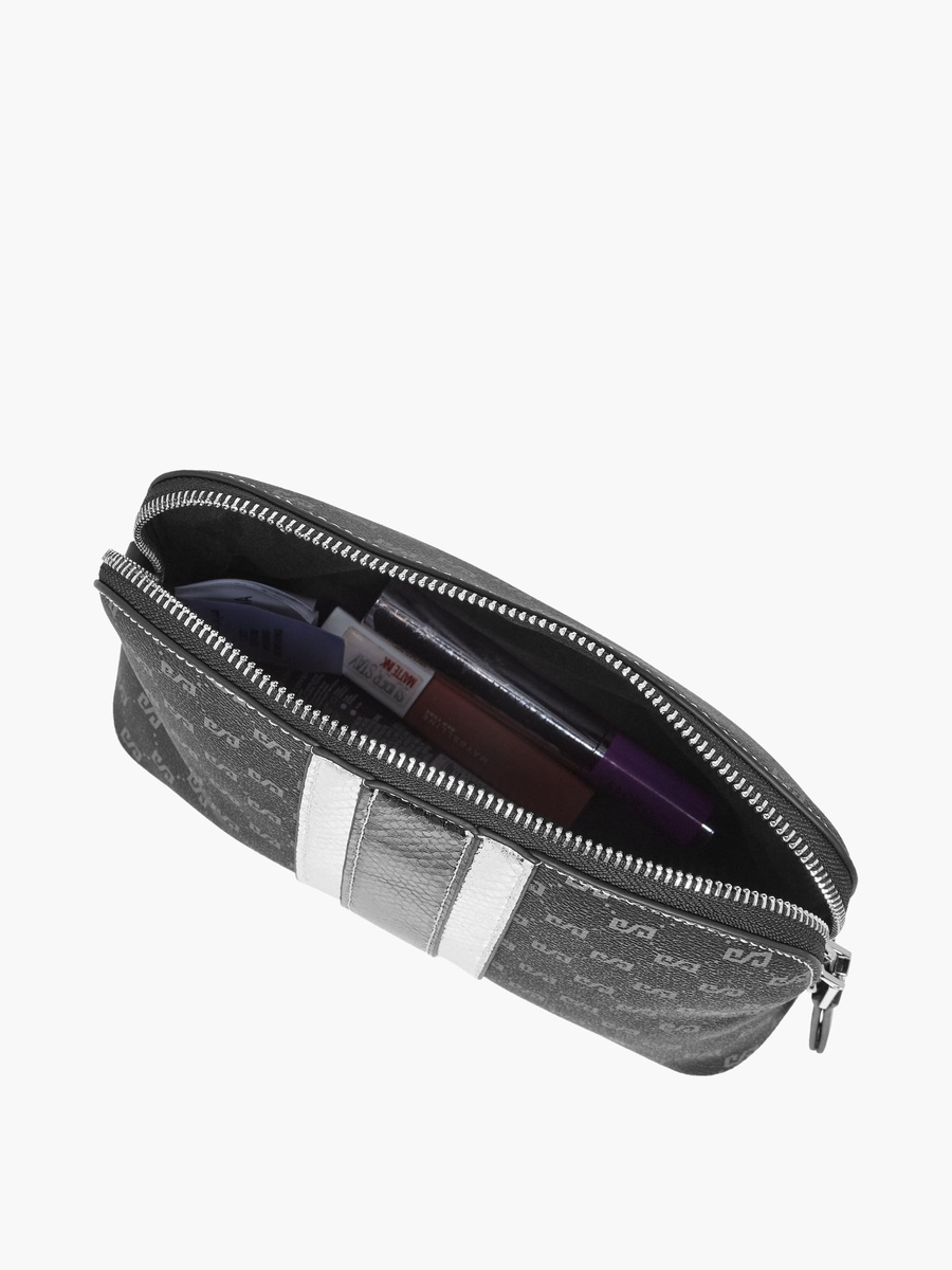 Tia Monogram Print Crossbody Bag with Adjustable Strap