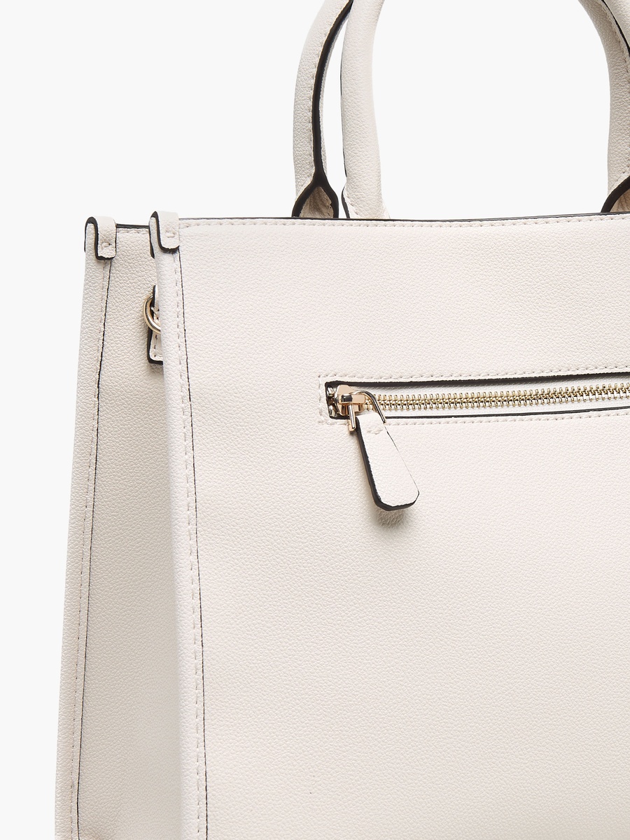 Nastra Textured Tote Bag with Double Handle