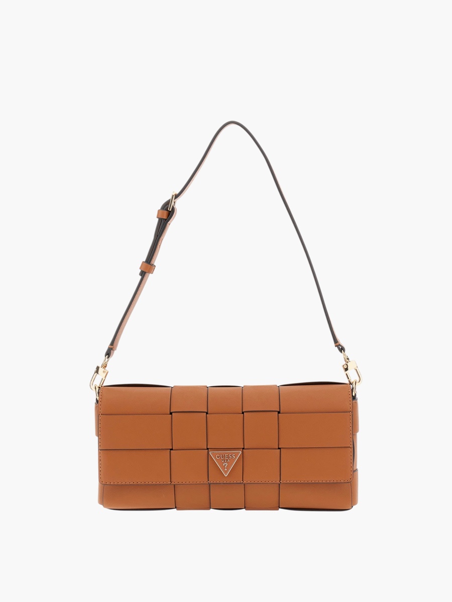 MAYLEE Woven Flap Shoulder Bag