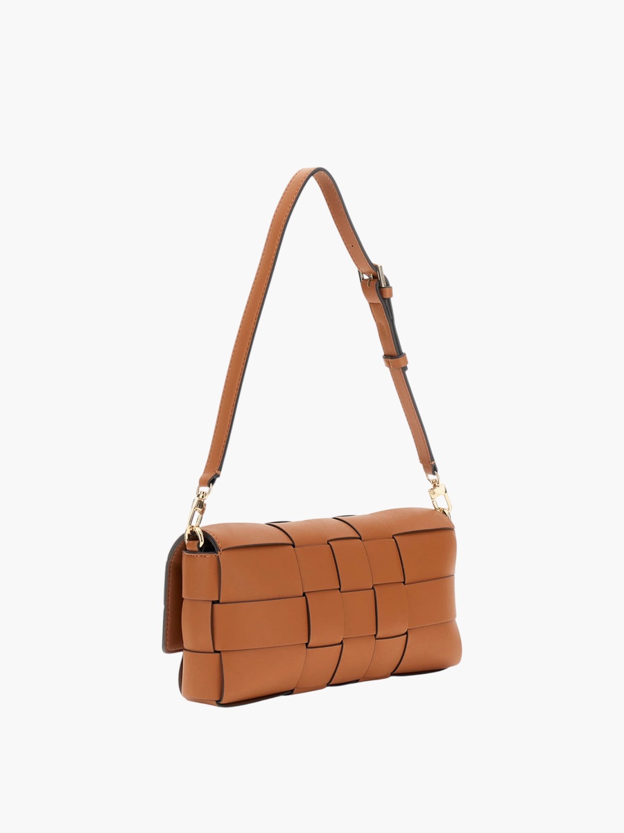 MAYLEE Woven Flap Shoulder Bag