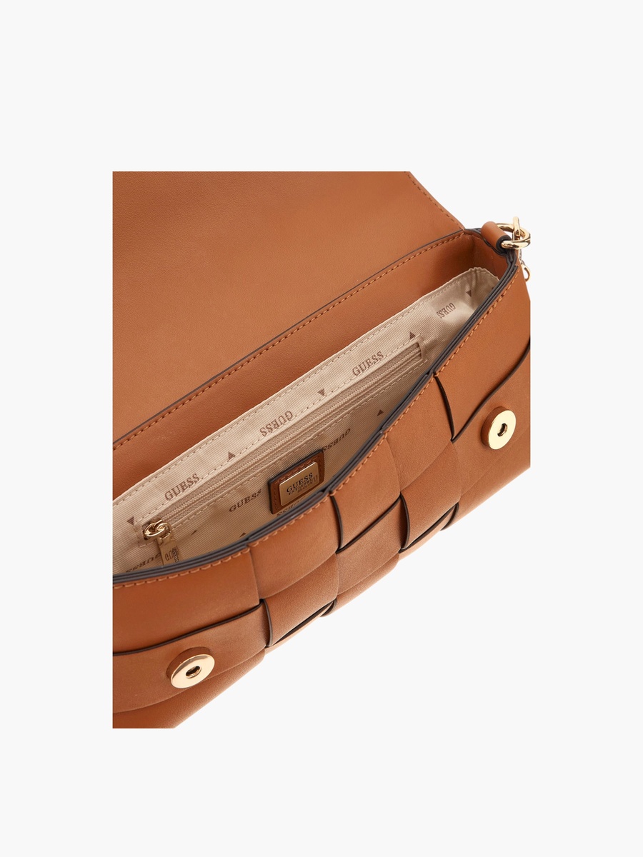 MAYLEE Woven Flap Shoulder Bag