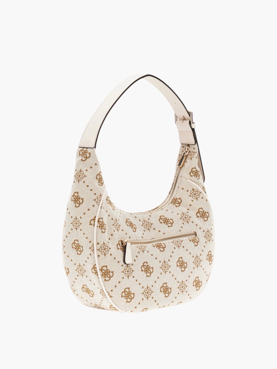 NEDA Monogram Hobo Shoulder Bag