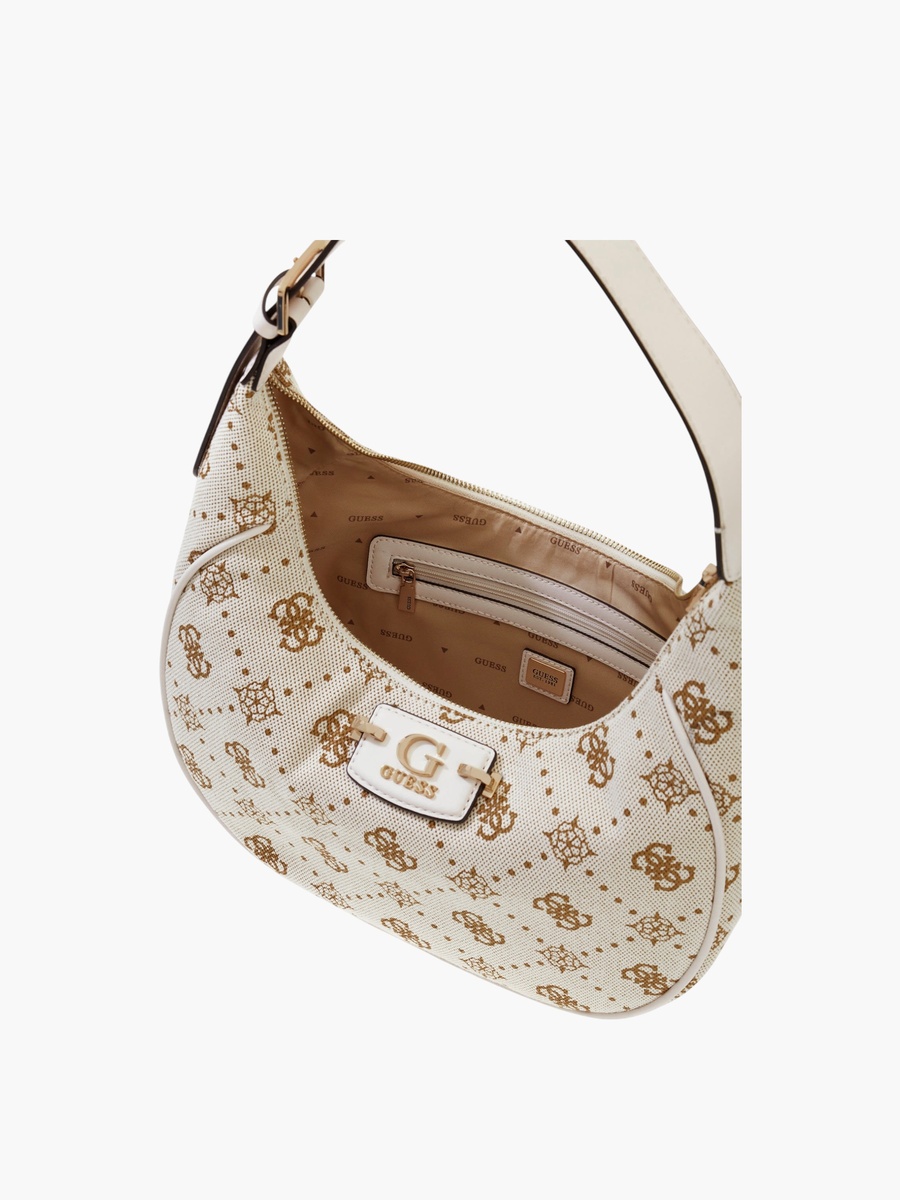 NEDA Monogram Hobo Shoulder Bag
