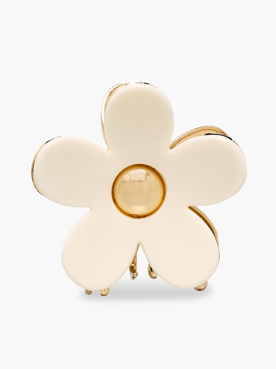 Floral Shaped Hair Clamp with Embellishment