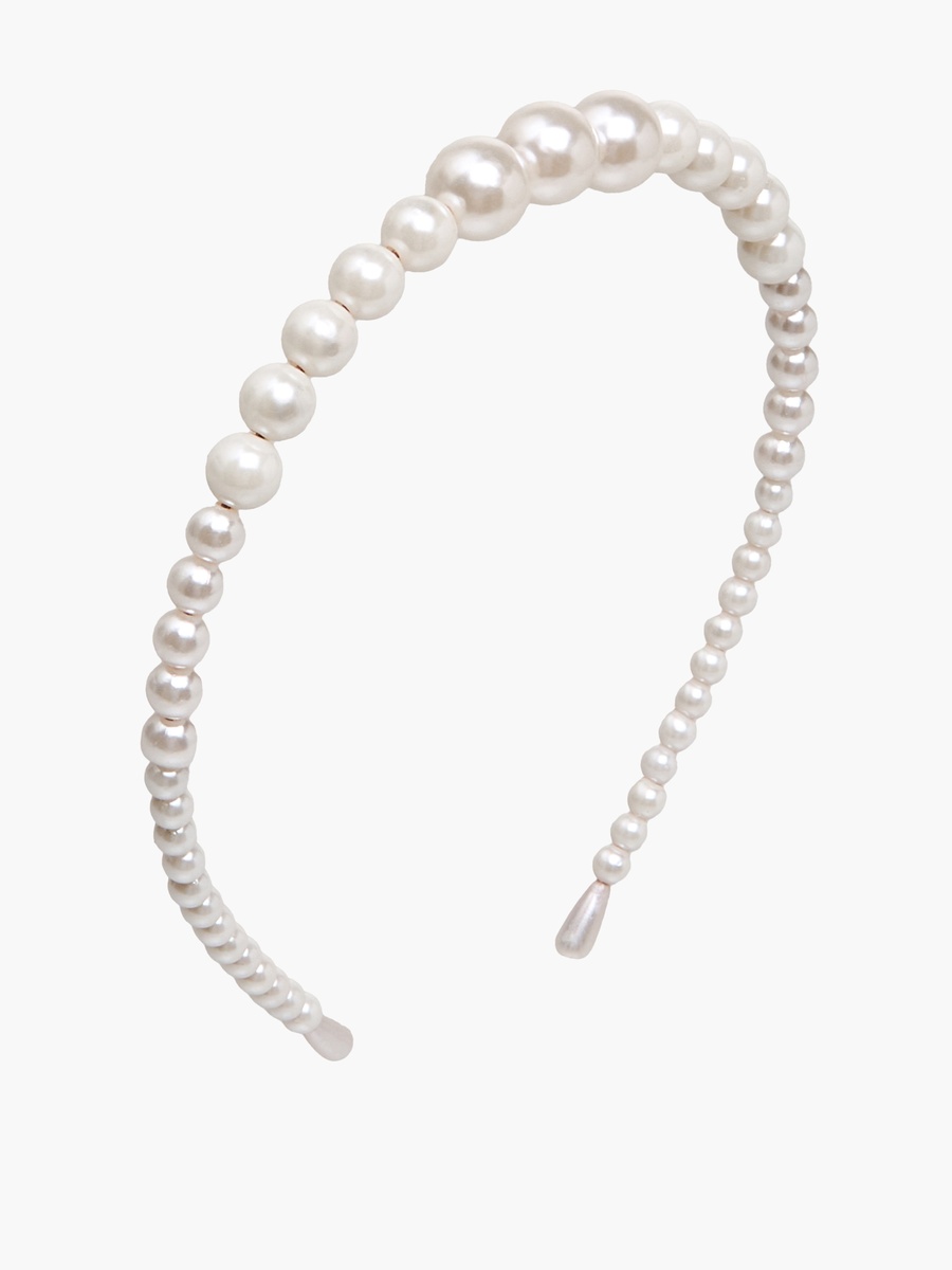 Pack of 3 Metallic Pearl Hairband