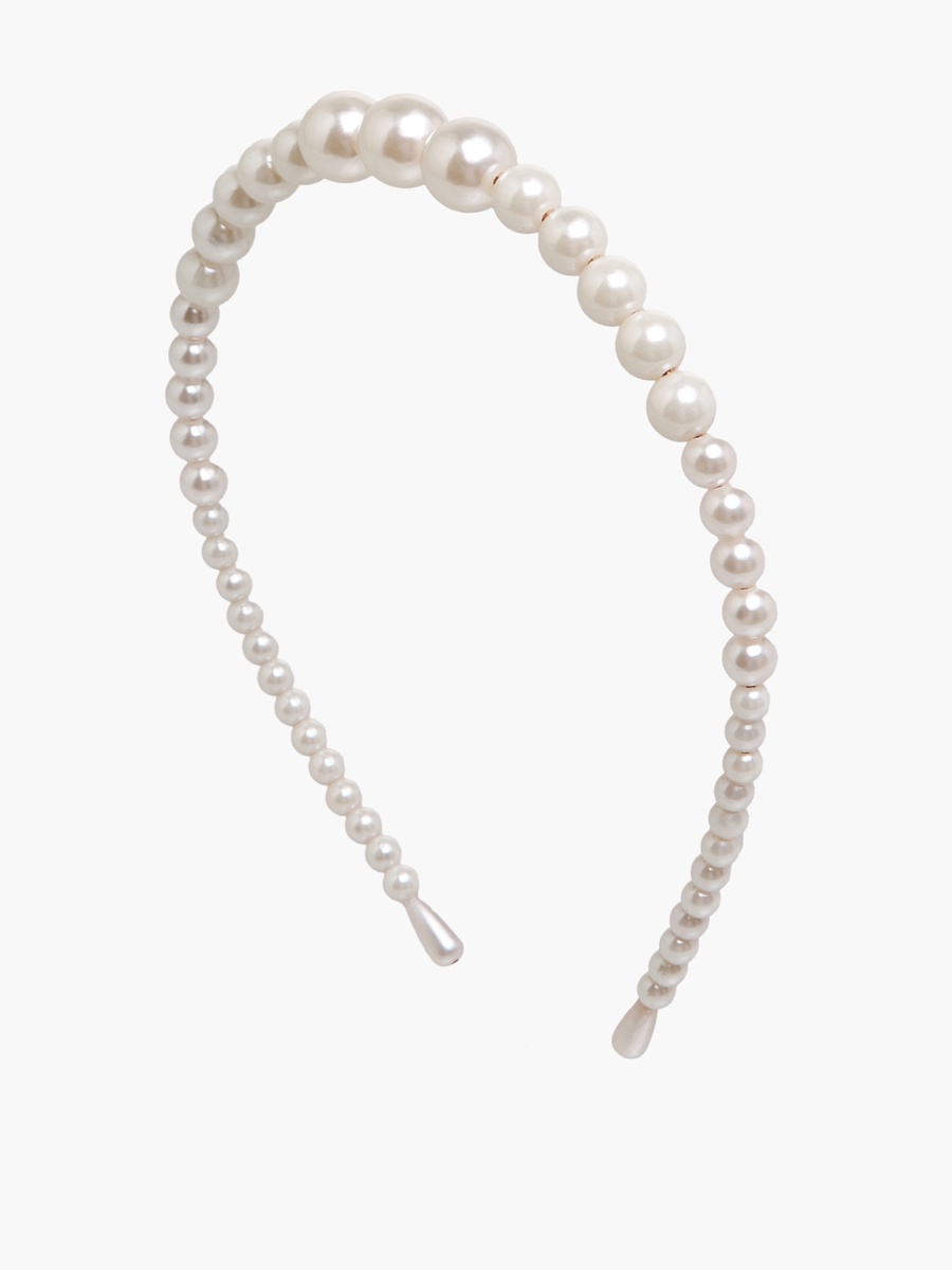 Pack of 3 Metallic Pearl Hairband
