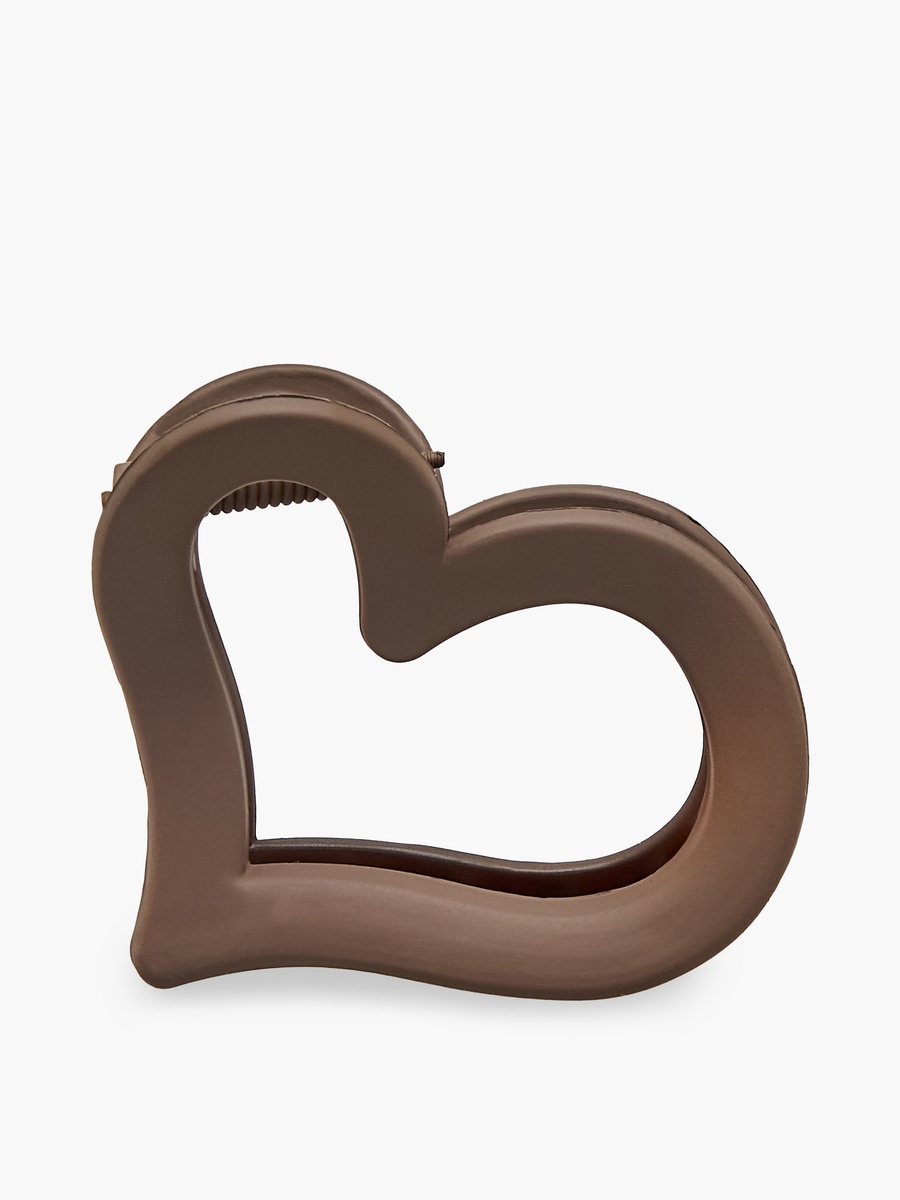 Heart Hair Clamp with Matte Finish