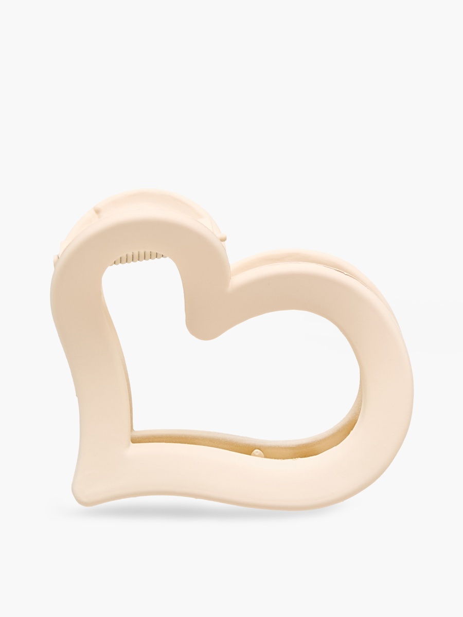 Heart Hair Clamp with Matte Finish