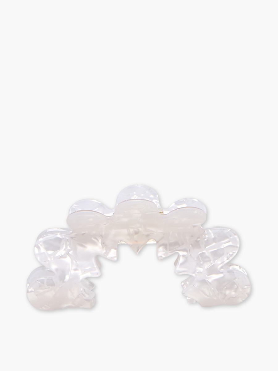 Scallop Hair Clamp with Pearl Finish
