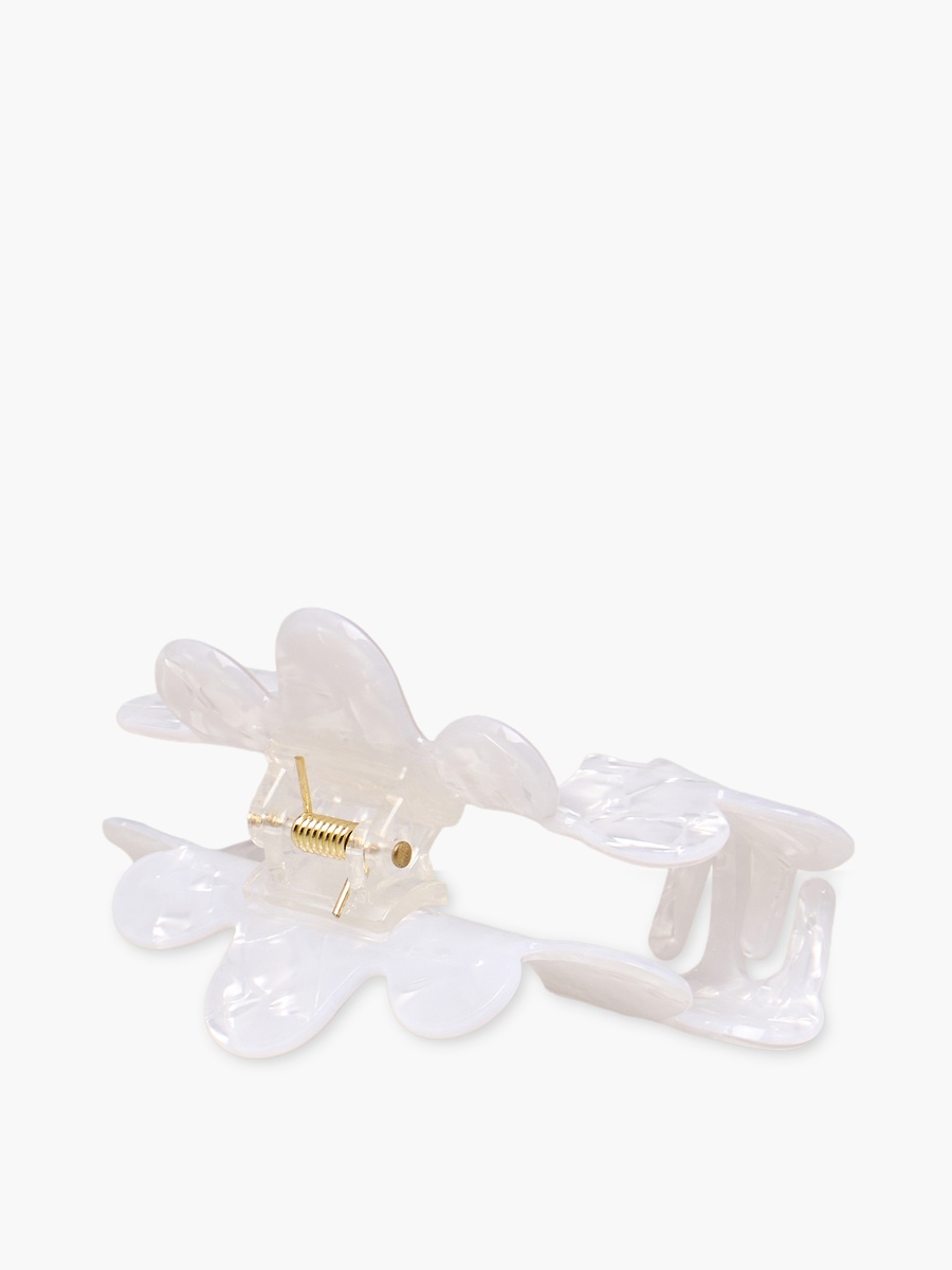 Scallop Hair Clamp with Pearl Finish