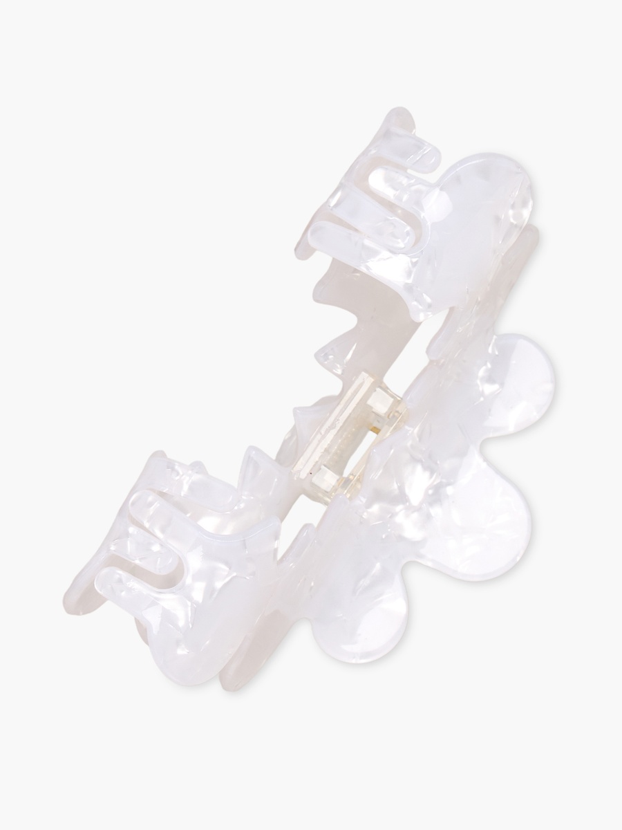 Scallop Hair Clamp with Pearl Finish
