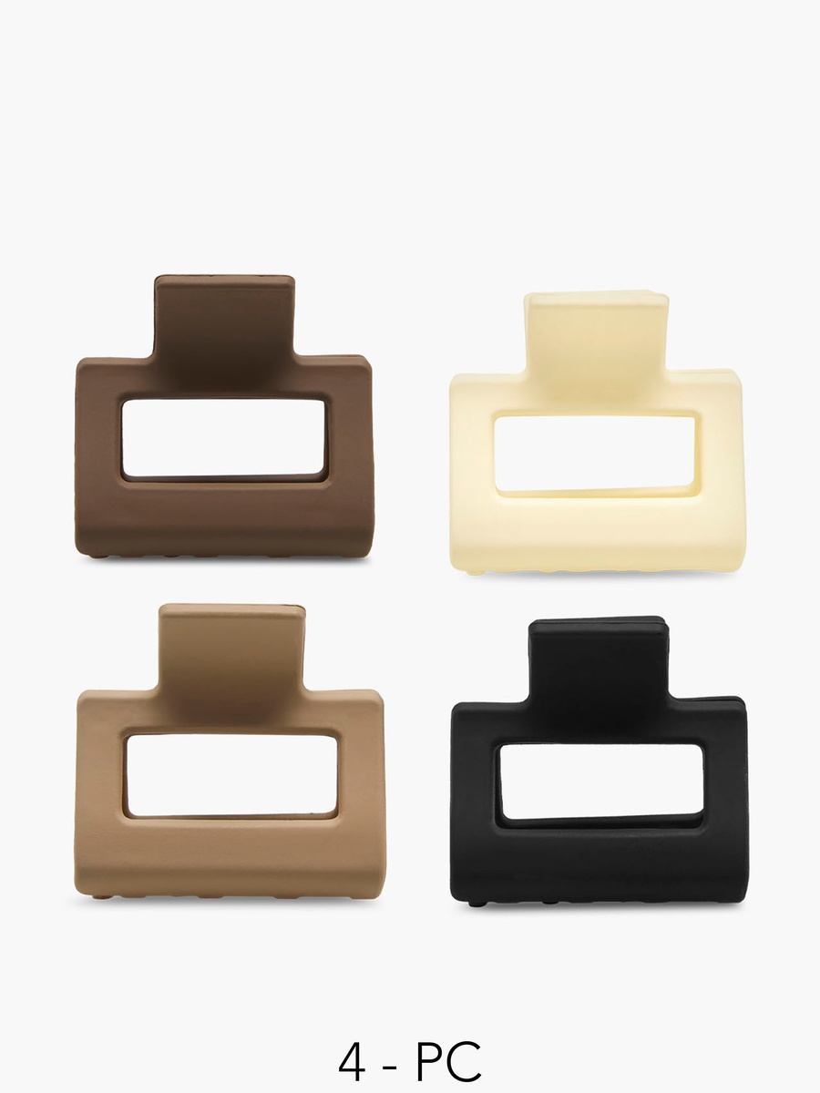 Pack of 4 Cutout Hair Clamp