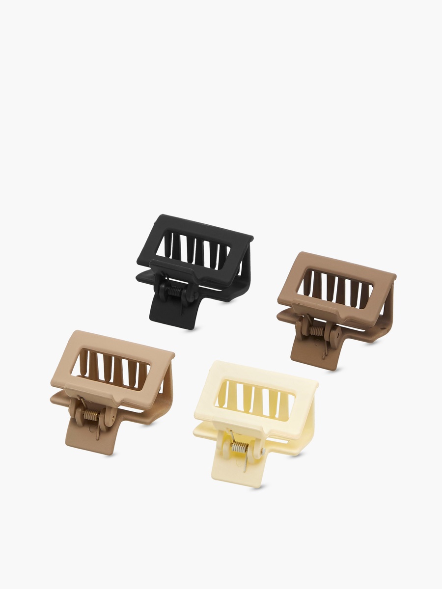 Pack of 4 Cutout Hair Clamp