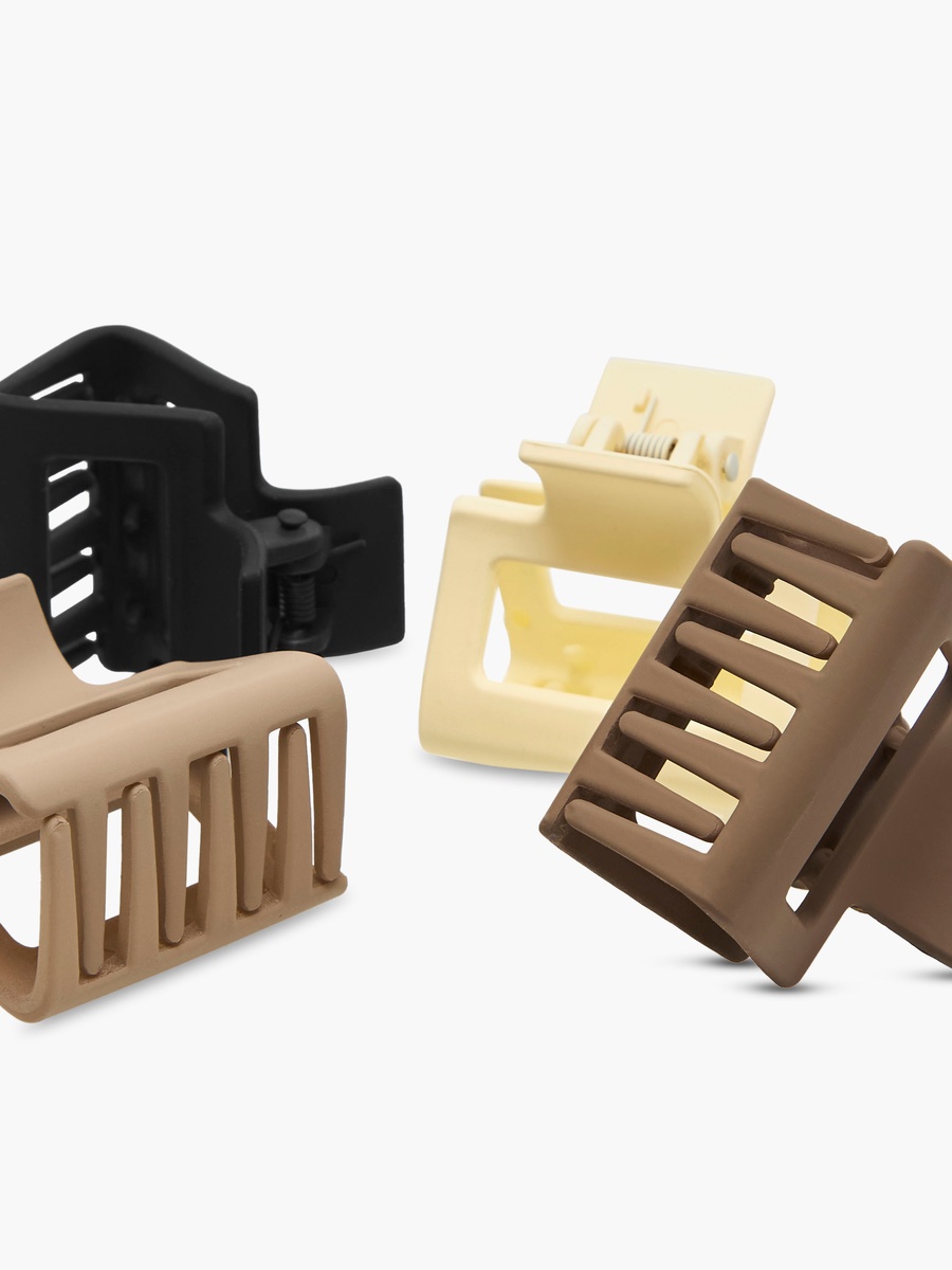 Pack of 4 Cutout Hair Clamp