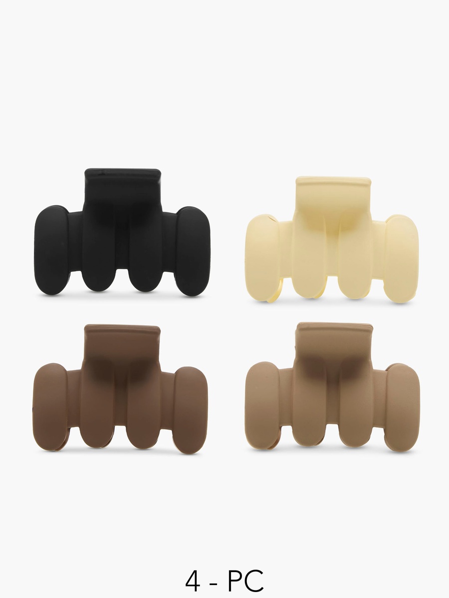 Pack of 4 Textured Hair Clamp