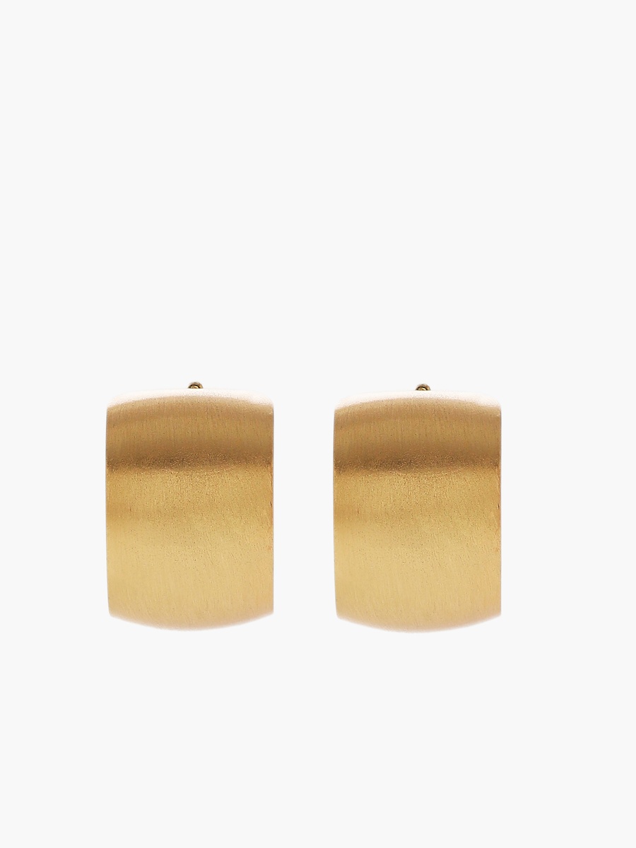 Metal Stud Earrings with Pushback Closure