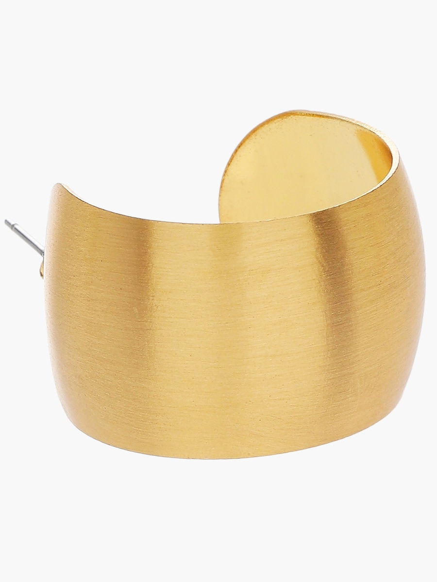 Metal Stud Earrings with Pushback Closure