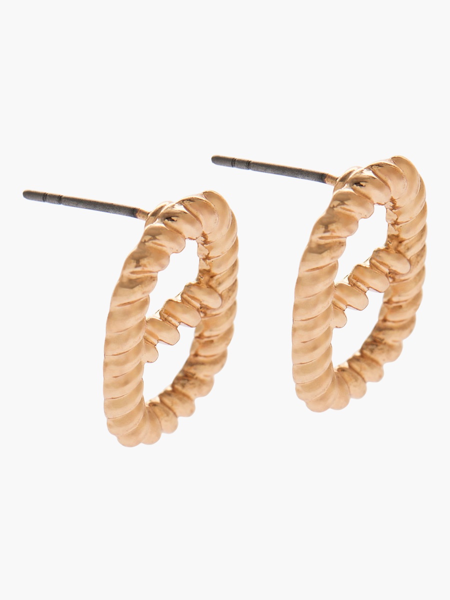 Pack of 3 Gold Tone Earrings with Pushback Closure