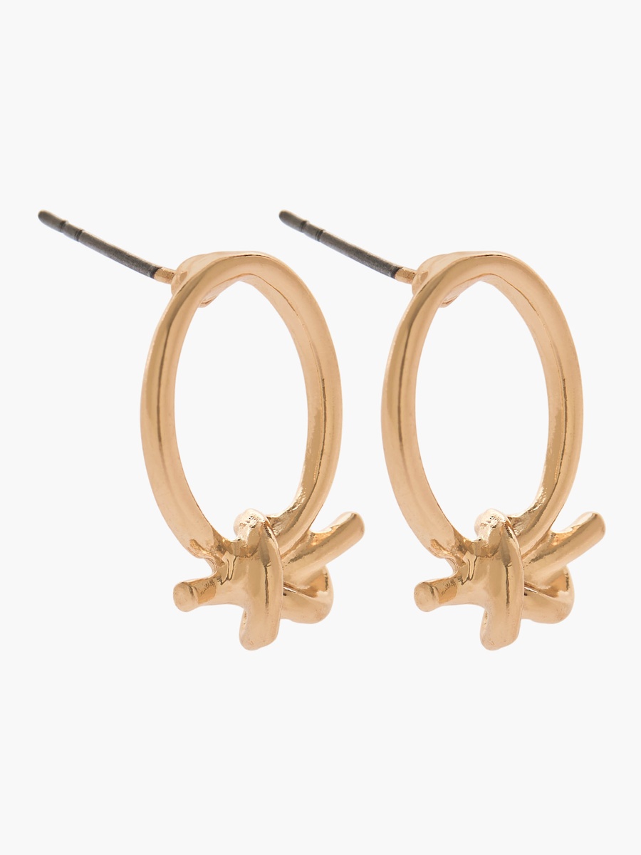 Pack of 3 Gold Tone Earrings with Pushback Closure