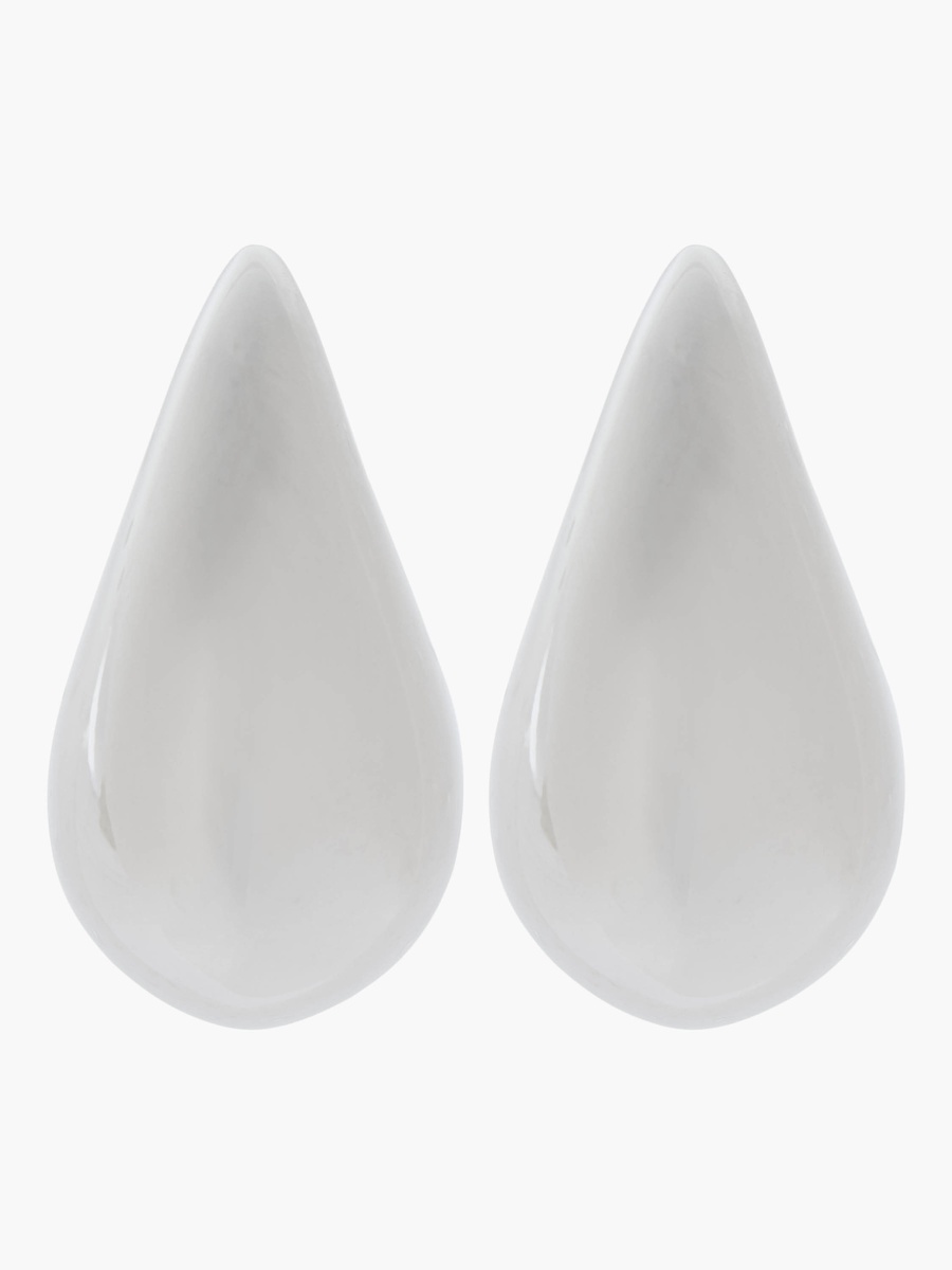 Metallic Stud Earrings with Pushback Closure