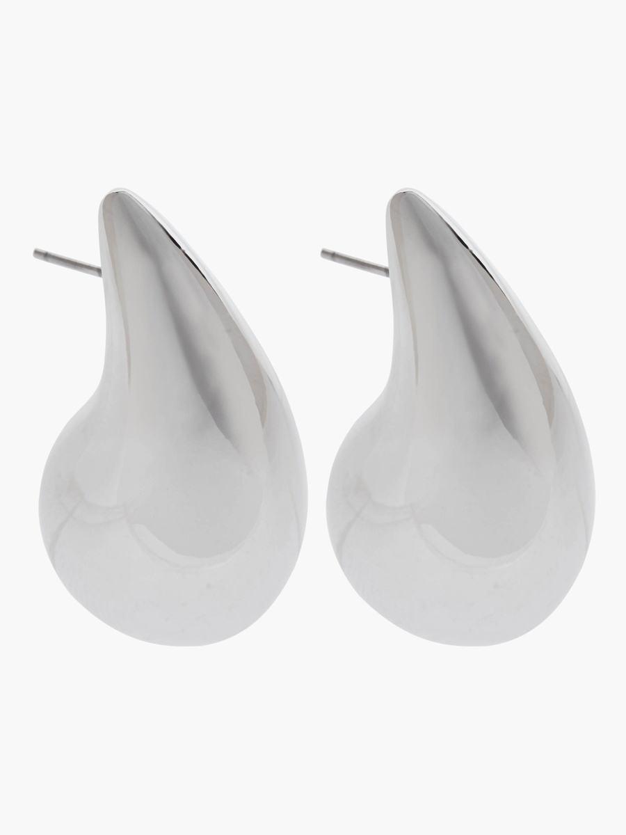 Metallic Stud Earrings with Pushback Closure