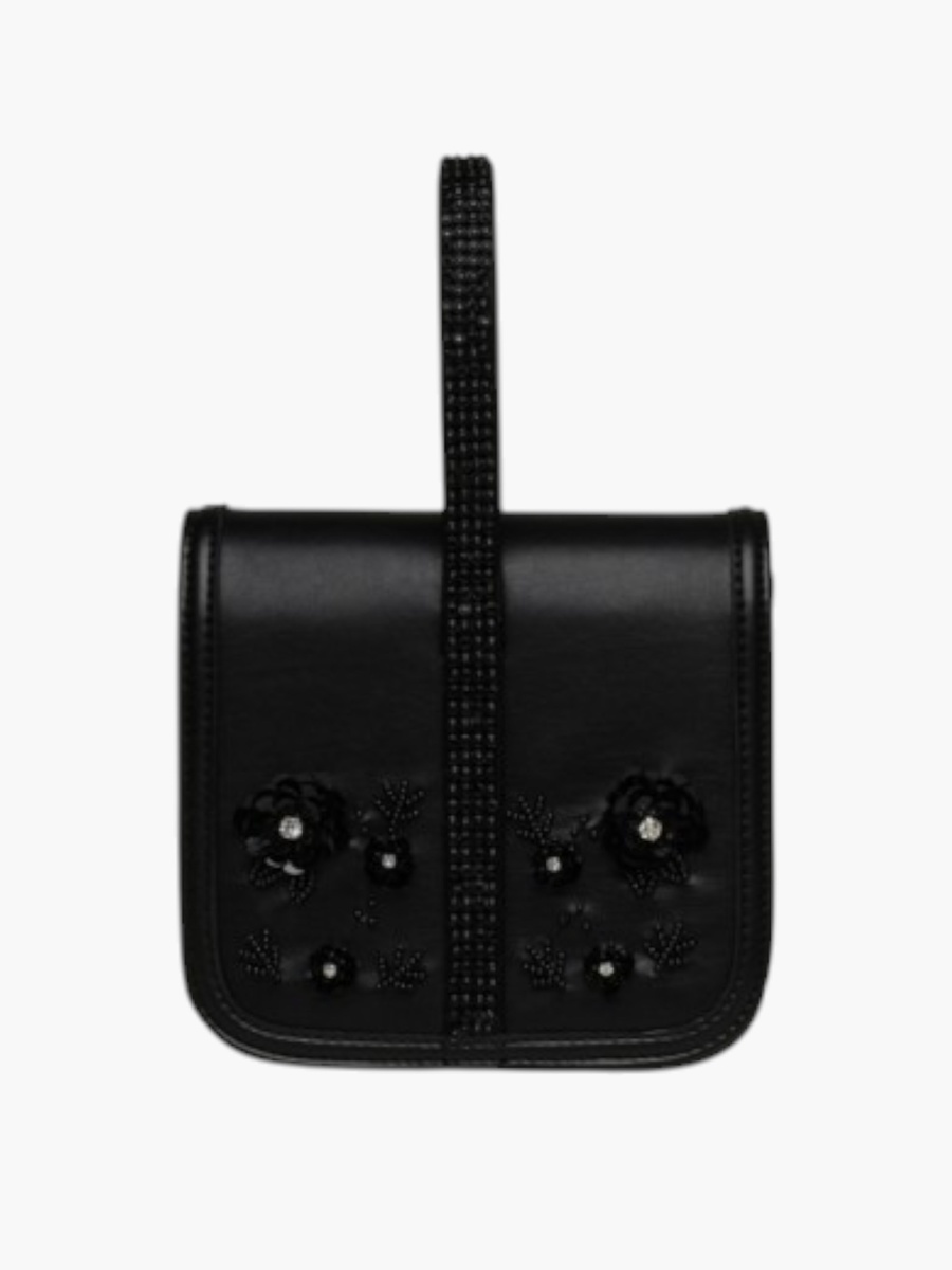 Embellished Mini Clutch with Handle