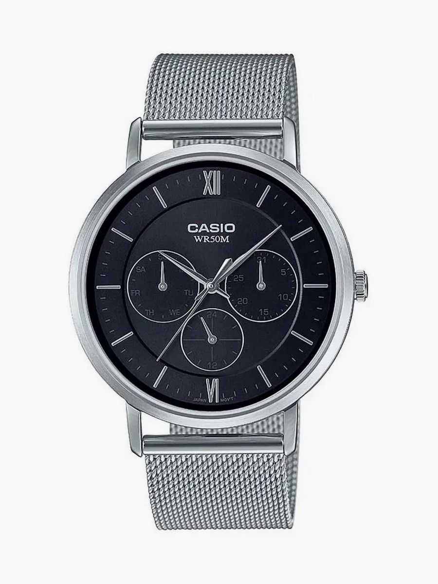 Men Mesh Silver Strap Analog Watch - MTP-B300M-1AVDF