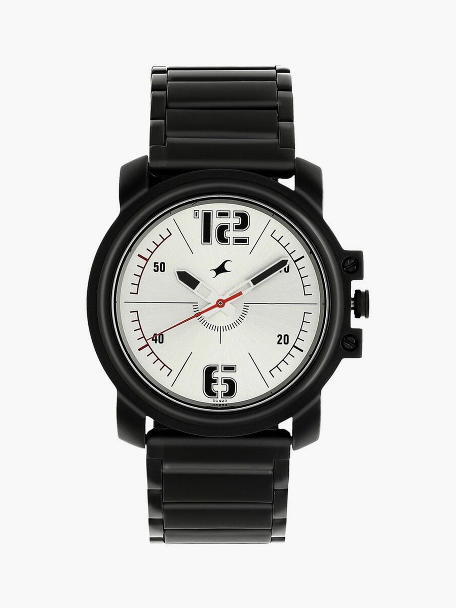 Fastrack Men 42 MM Black Analog Stainless Steel Watch - 3039NM01