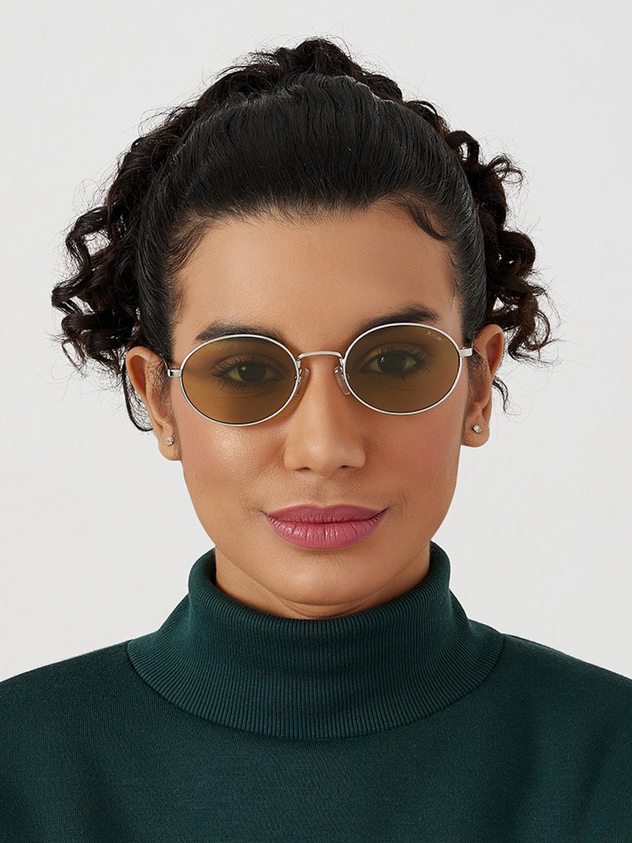 Green Lens 53 mm Oval Sunglasses - BLA-000259-1206
