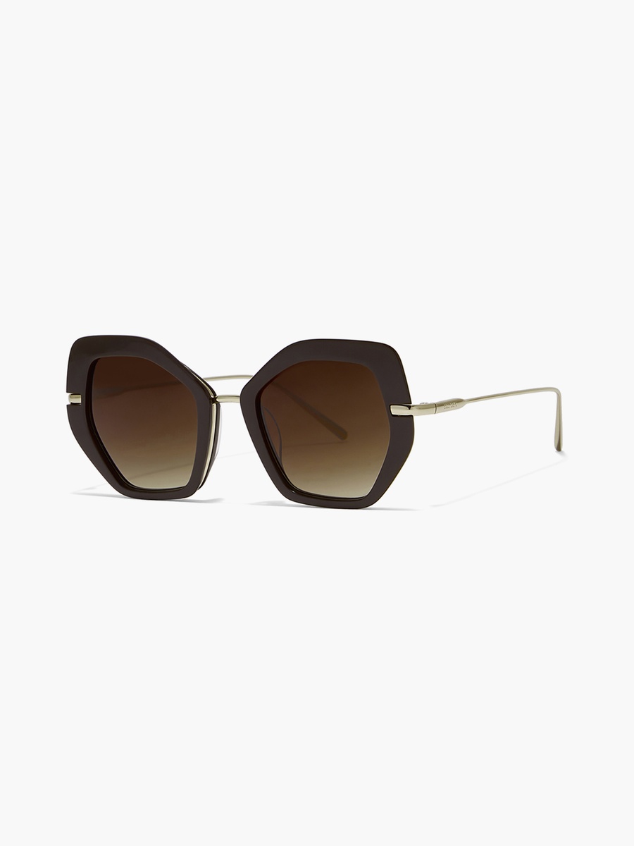 SHOOK  Brown Lens 48 mm Cat Eye Sunglasses