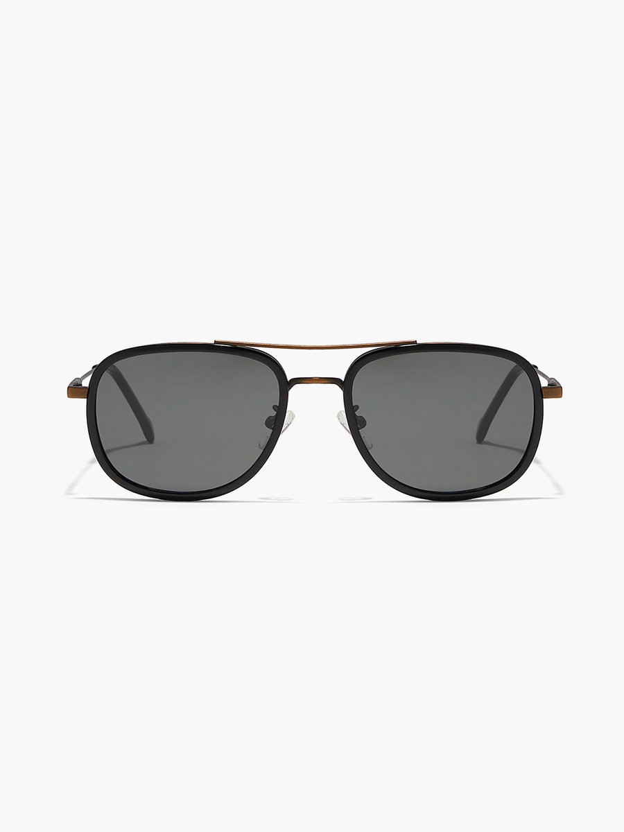 Men Grey Lens 53 mm Navigator Sunglasses - 30S-000285-0107