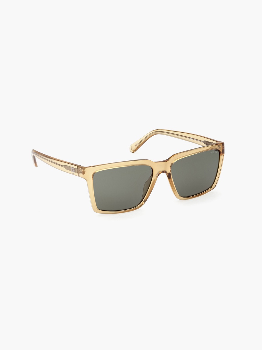 58 MM Green Square Sunglasses GU0008441N58