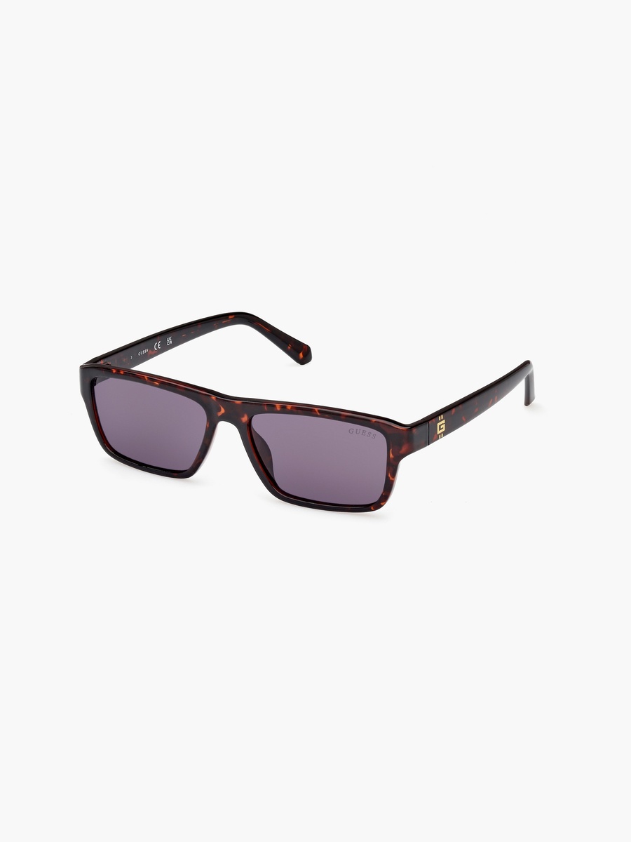 55 MM Violet Rectangle Sunglasses GU0008552Y55
