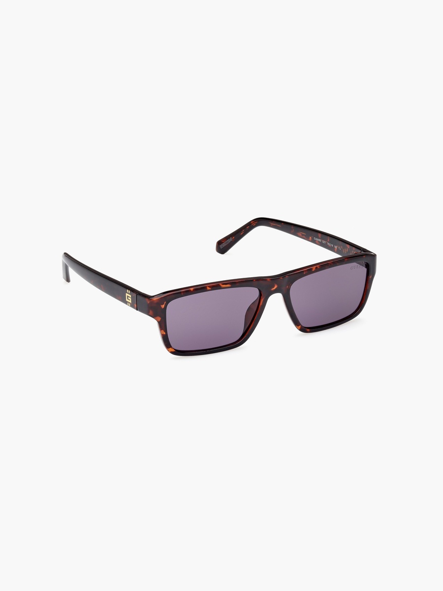 55 MM Violet Rectangle Sunglasses GU0008552Y55